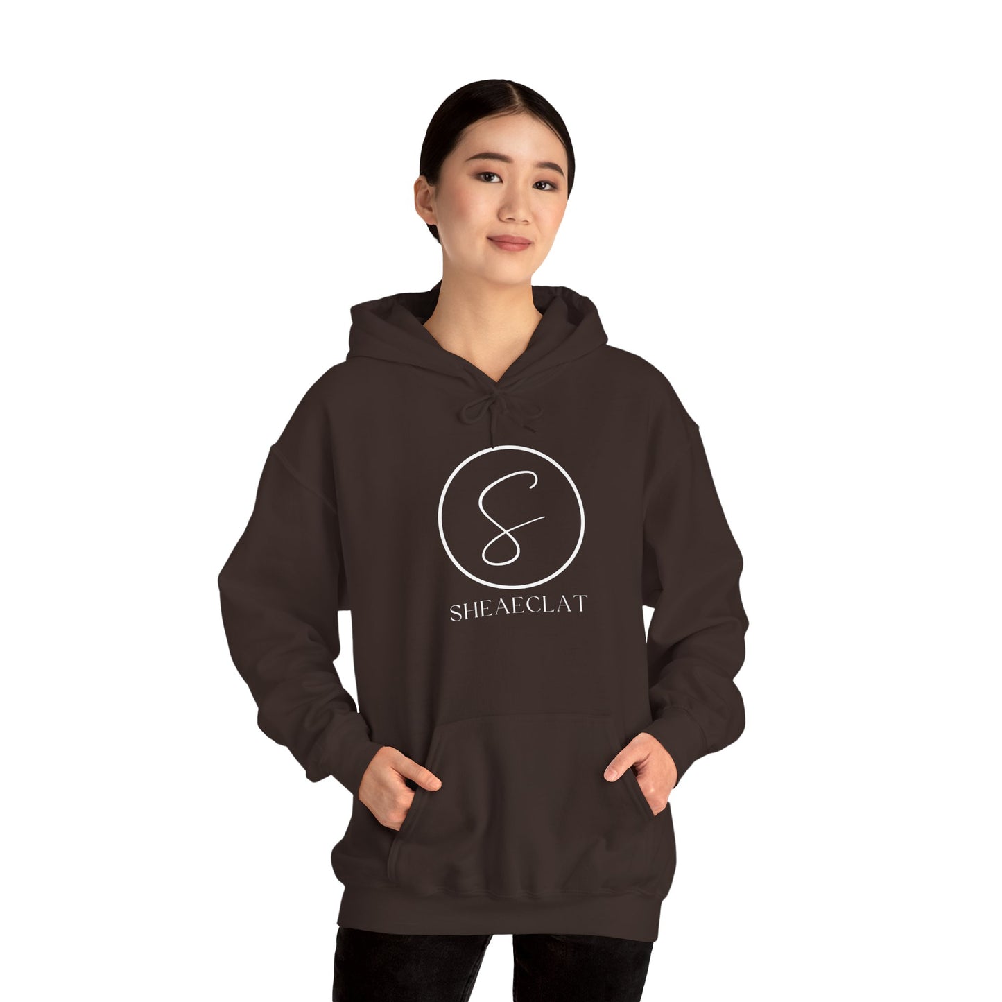 "Shea Eclat White Logo" Unisex Hooded Sweatshirt