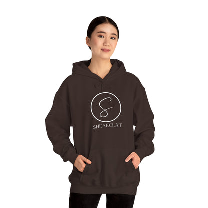 "Shea Eclat White Logo" Unisex Hooded Sweatshirt