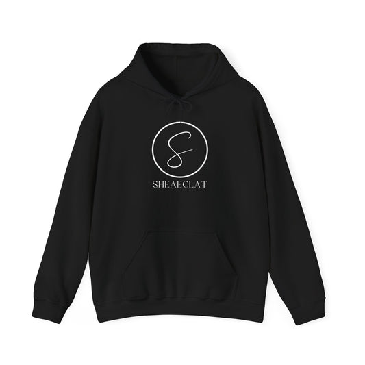"Shea Eclat White Logo" Unisex Hooded Sweatshirt