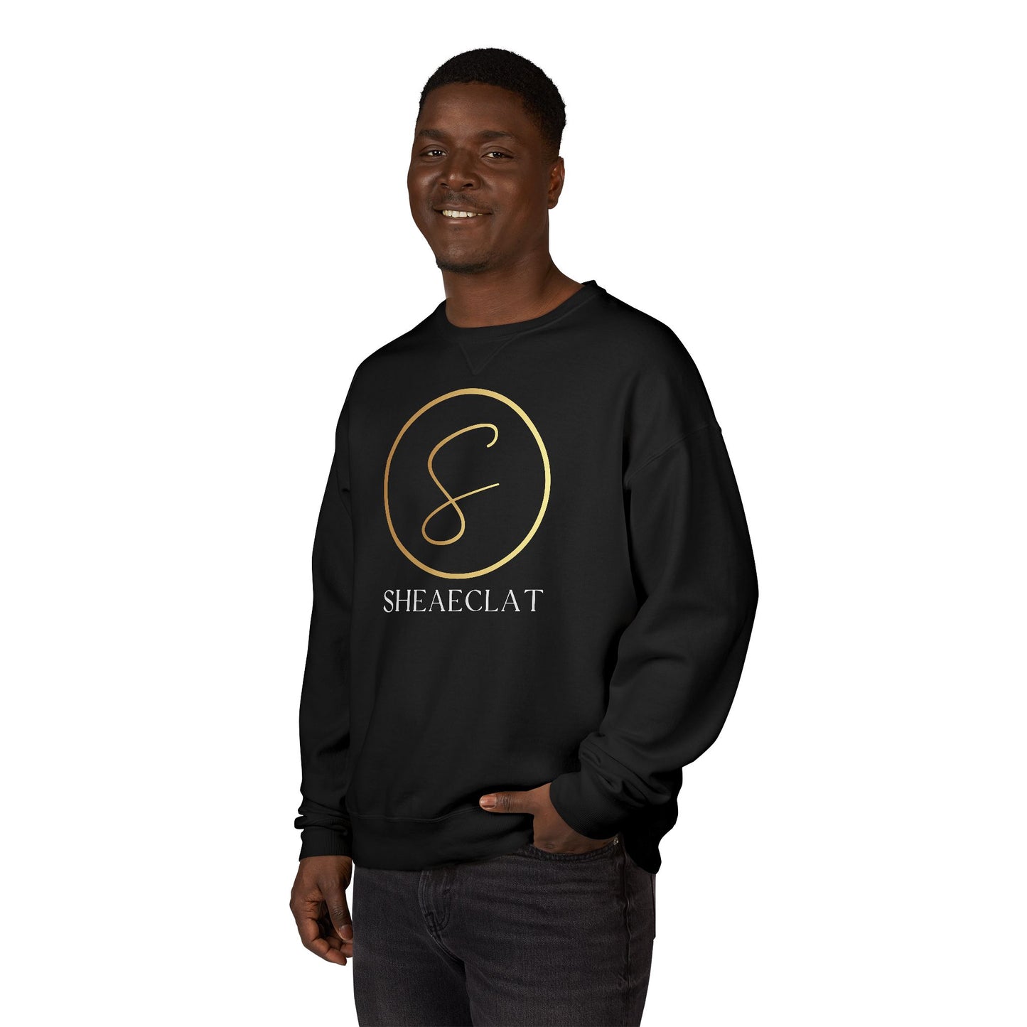 "Shea Eclat Gold Logo" Unisex Crewneck Sweatshirt