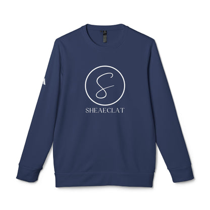 "Shea Eclat White Logo" Unisex Fleece Crewneck Sweatshirt