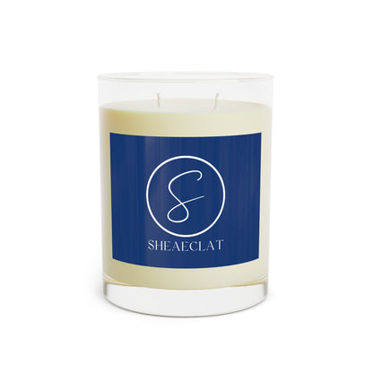 "Shea Eclat White Logo" Scented Candle - Full Glass, 11oz