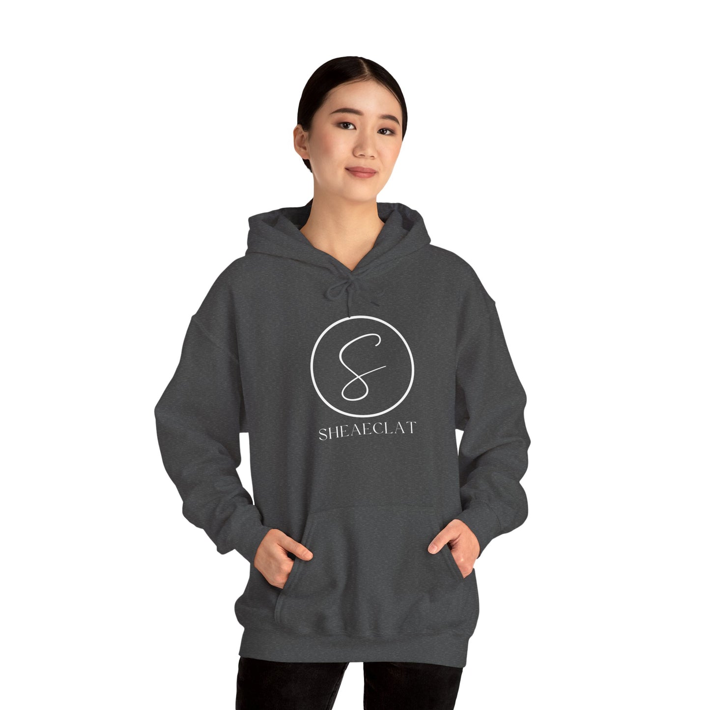 "Shea Eclat White Logo" Unisex Hooded Sweatshirt