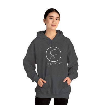 "Shea Eclat White Logo" Unisex Hooded Sweatshirt