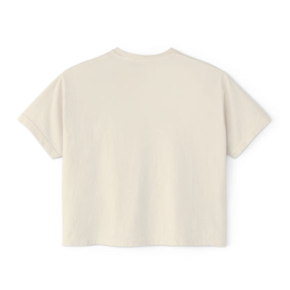 "Shea Eclat Gold Logo" Women's Boxy Tee