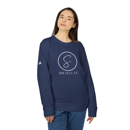"Shea Eclat White Logo" Unisex Fleece Crewneck Sweatshirt