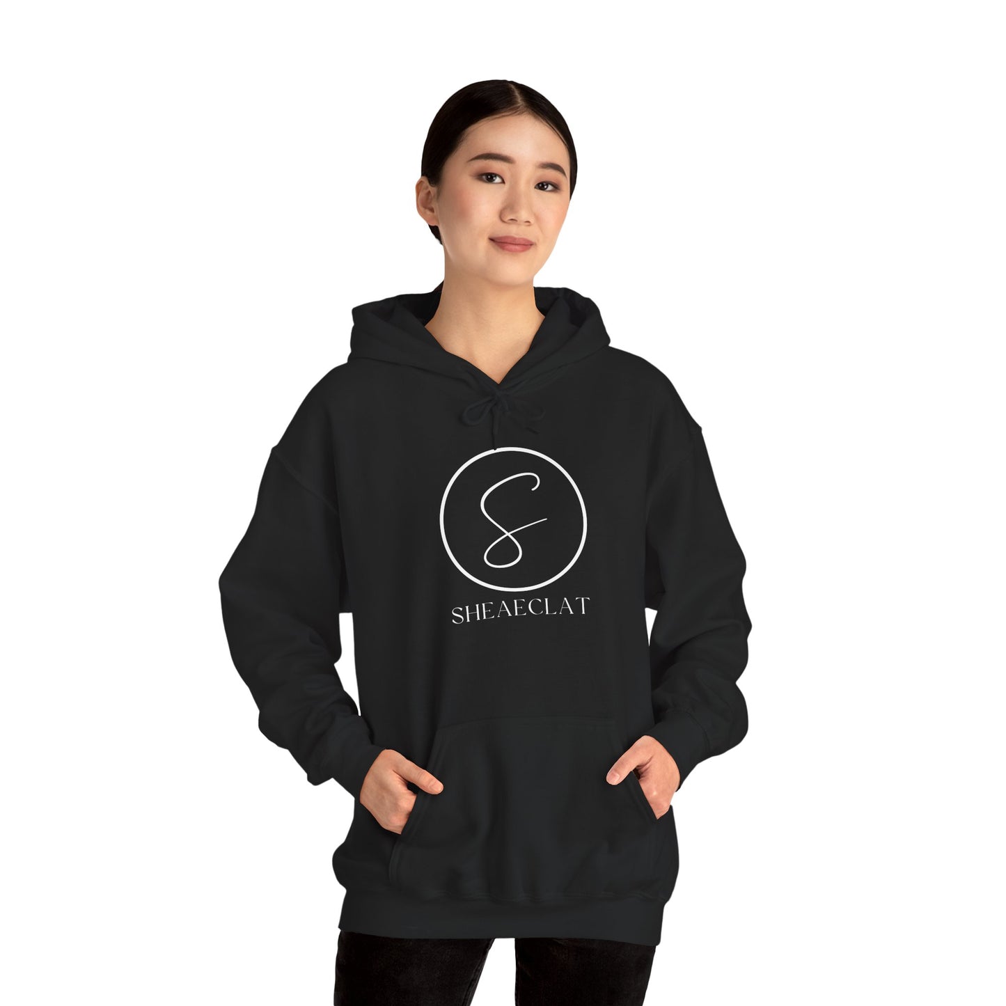 "Shea Eclat White Logo" Unisex Hooded Sweatshirt