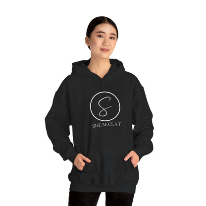 "Shea Eclat White Logo" Unisex Hooded Sweatshirt
