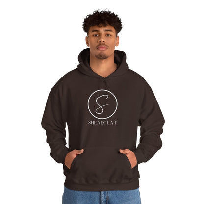 "Shea Eclat White Logo" Unisex Hooded Sweatshirt