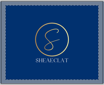 "Shea Eclat Gold Logo"  Glass Candle, 11oz